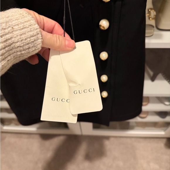Gucci Black Pearl-Button Pencil Skirt - Picture 7 of 11